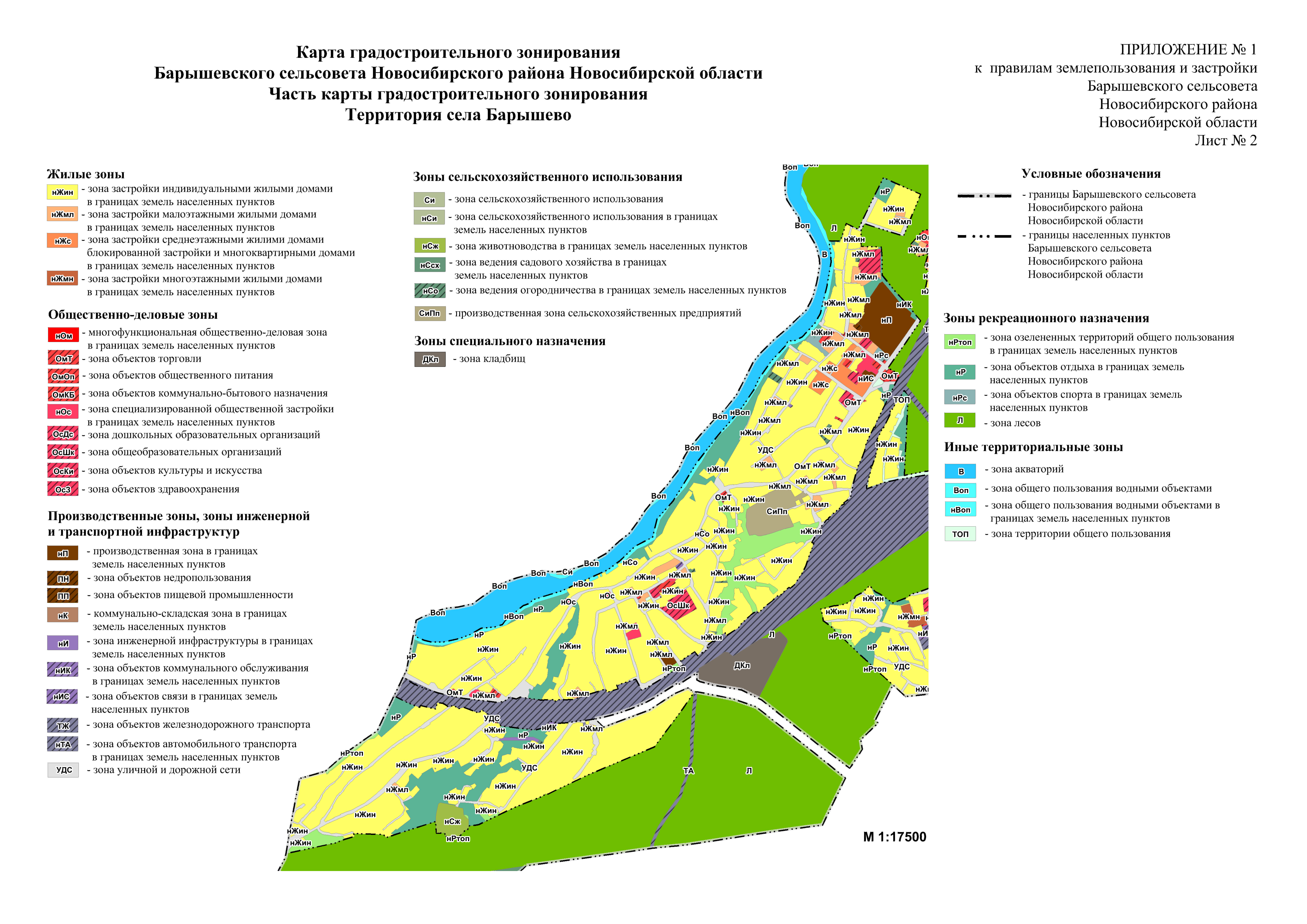 Генеральный план барышевского сельсовета новосибирского района